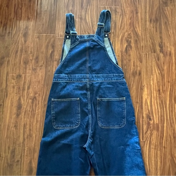 NWOT ASOS Design Baggy Denim Overalls in Dark Wash size 2XS - Picture 10 of 12